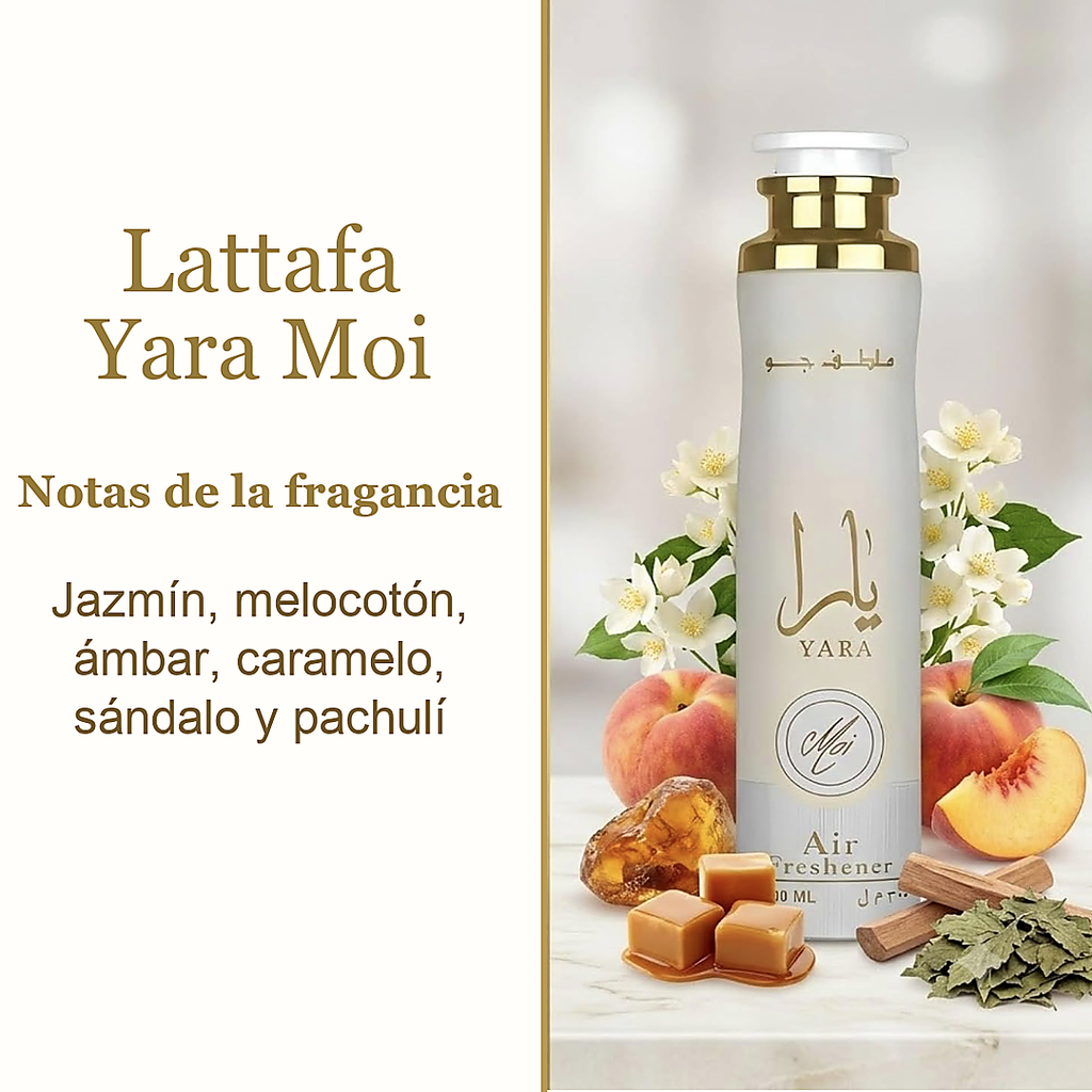 Spray ambientador Yara Moi de Lattafa de 300 ml para el hogar