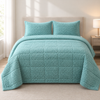 Venus Quilted Comforter by B&G with Pillowcases