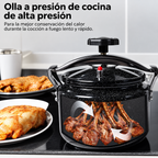 Panela de pressão preta com acabamento mosqueado, de 3 a 15 L, konaiko – foto 3