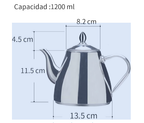 Hervidor de Té de Acero Inoxidable 1200ml