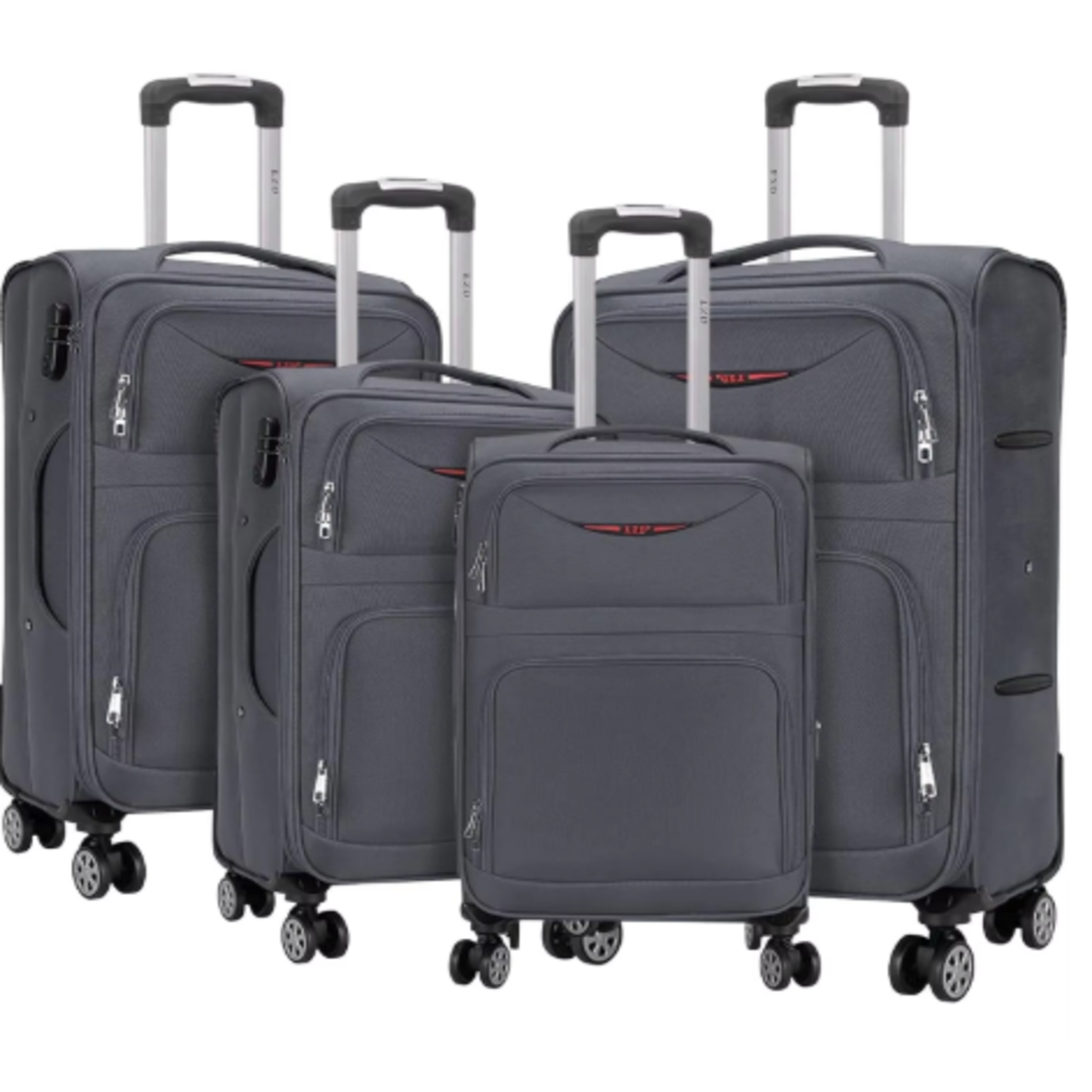 Set de 4 Maletas de Viaje Premium con Ruedas 360° - Tela Oxford Impermeable
