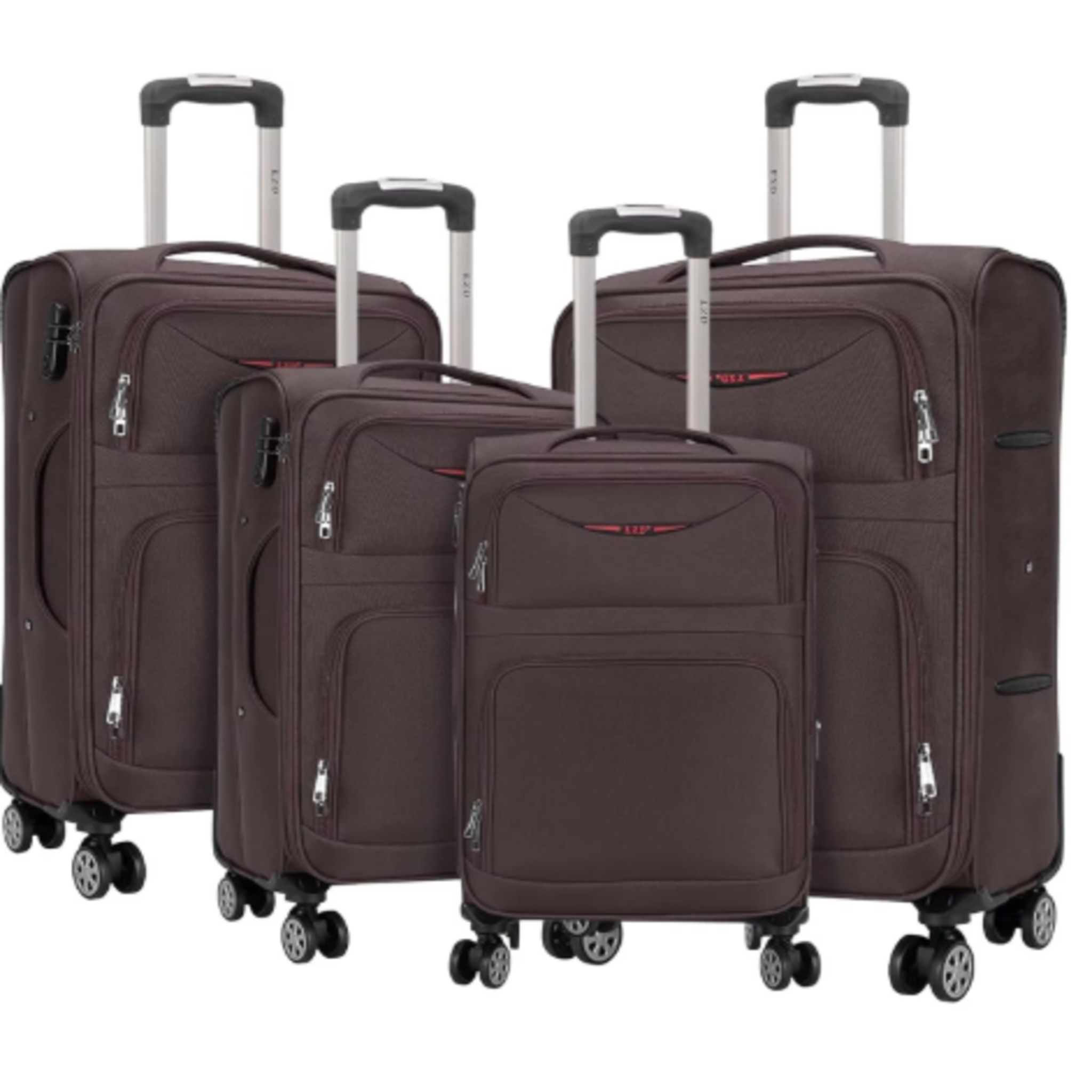 Set de 4 Maletas de Viaje Premium con Ruedas 360° - Tela Oxford Impermeable