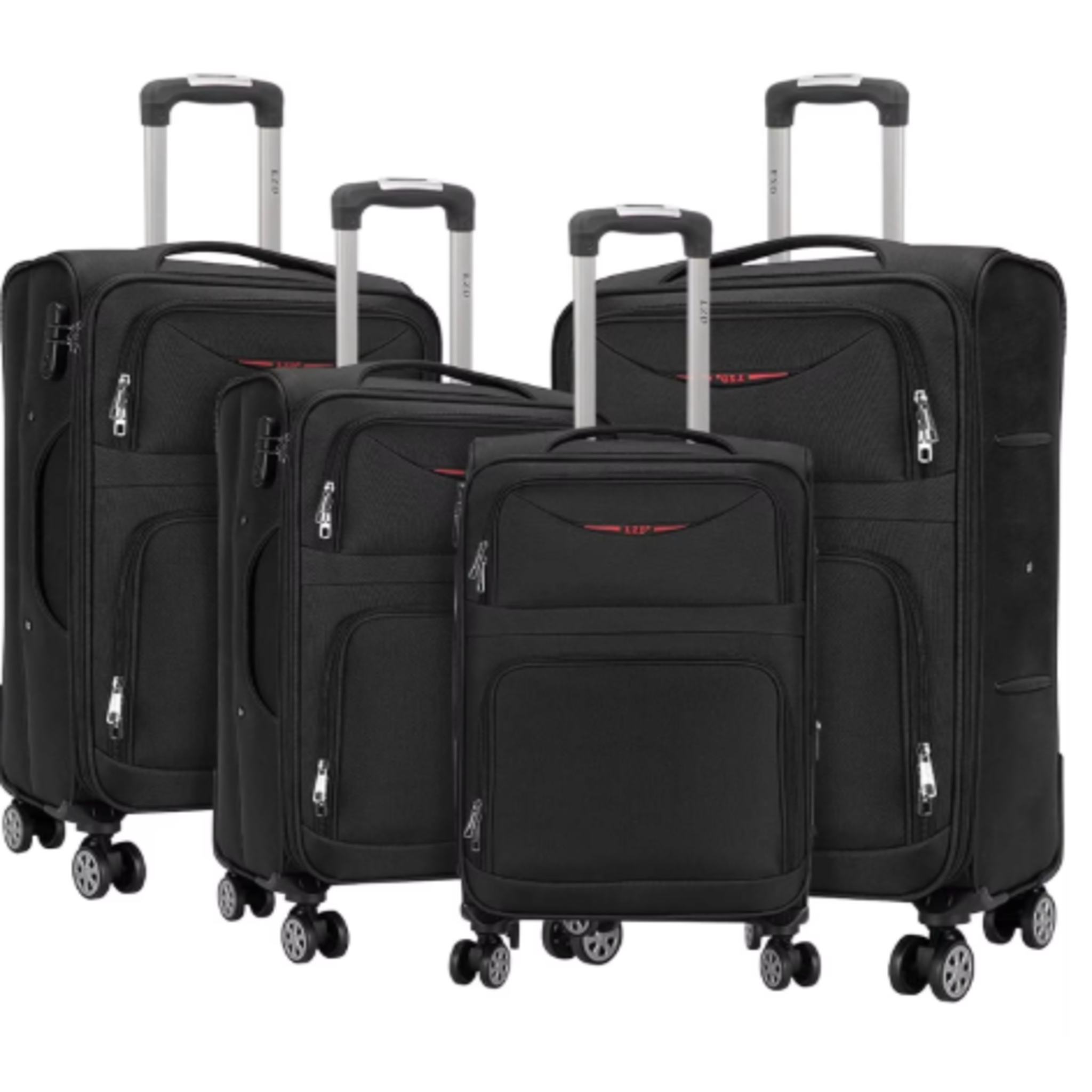 Set de 4 Maletas de Viaje Premium con Ruedas 360° - Tela Oxford Impermeable