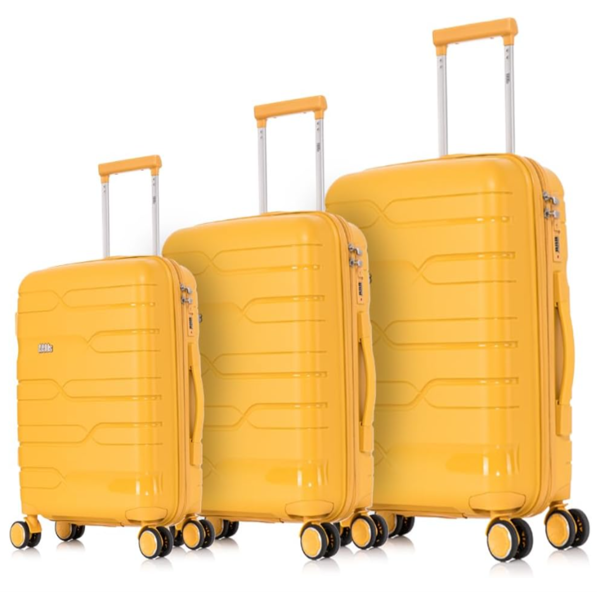 Set de 3 Maletas de Policarbonato con Ruedas 360° - S, M, L