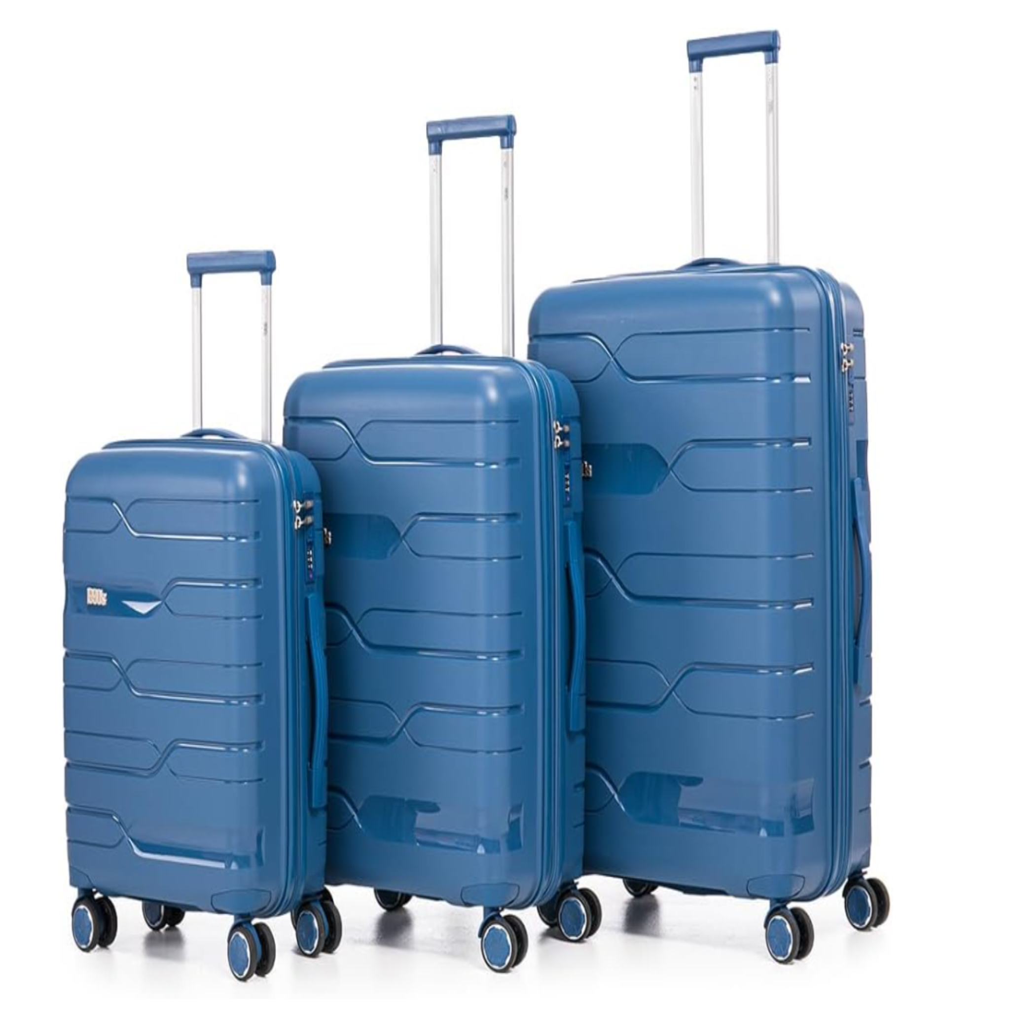 Set de 3 Maletas de Policarbonato con Ruedas 360° - S, M, L