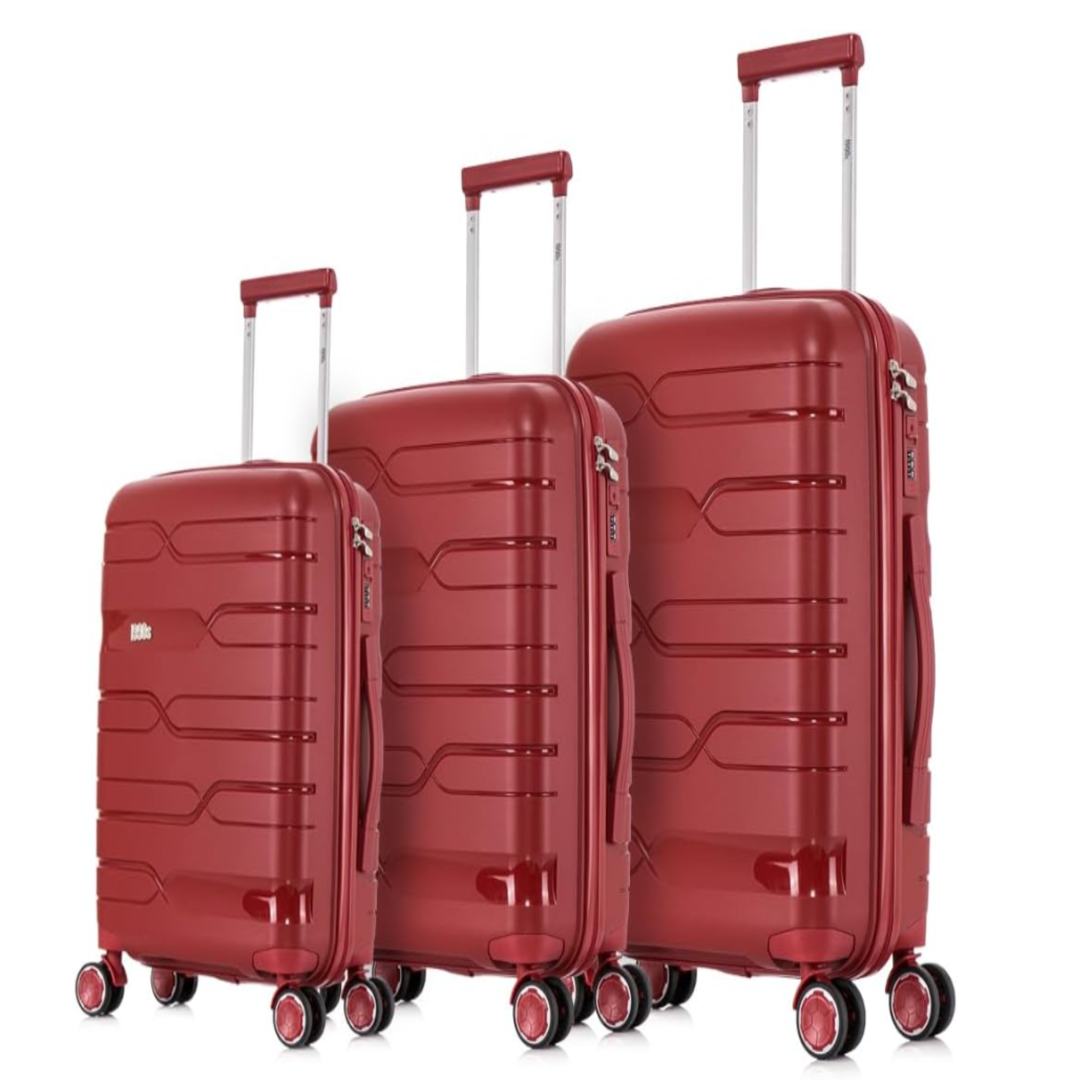 Set de 3 Maletas de Policarbonato con Ruedas 360° - S, M, L