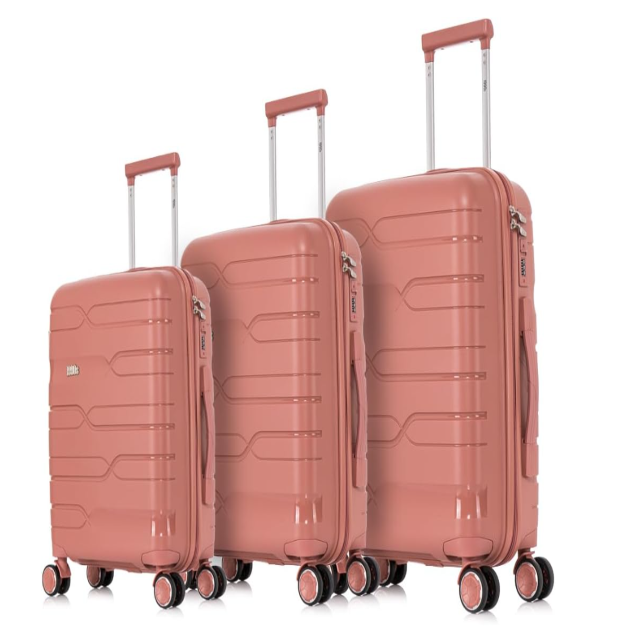 Set de 3 Maletas de Policarbonato con Ruedas 360° - S, M, L