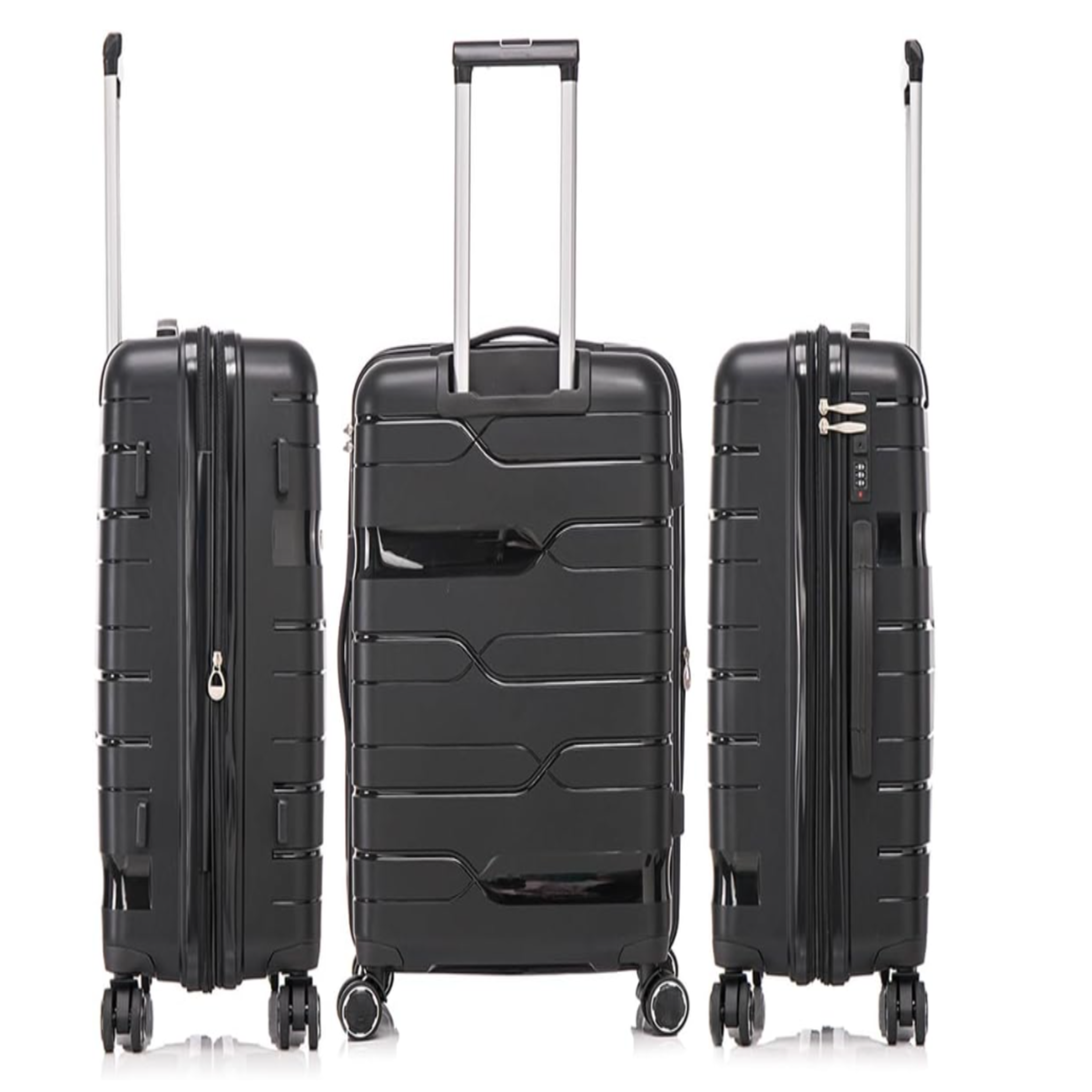 Set de 3 Maletas de Policarbonato con Ruedas 360° - S, M, L
