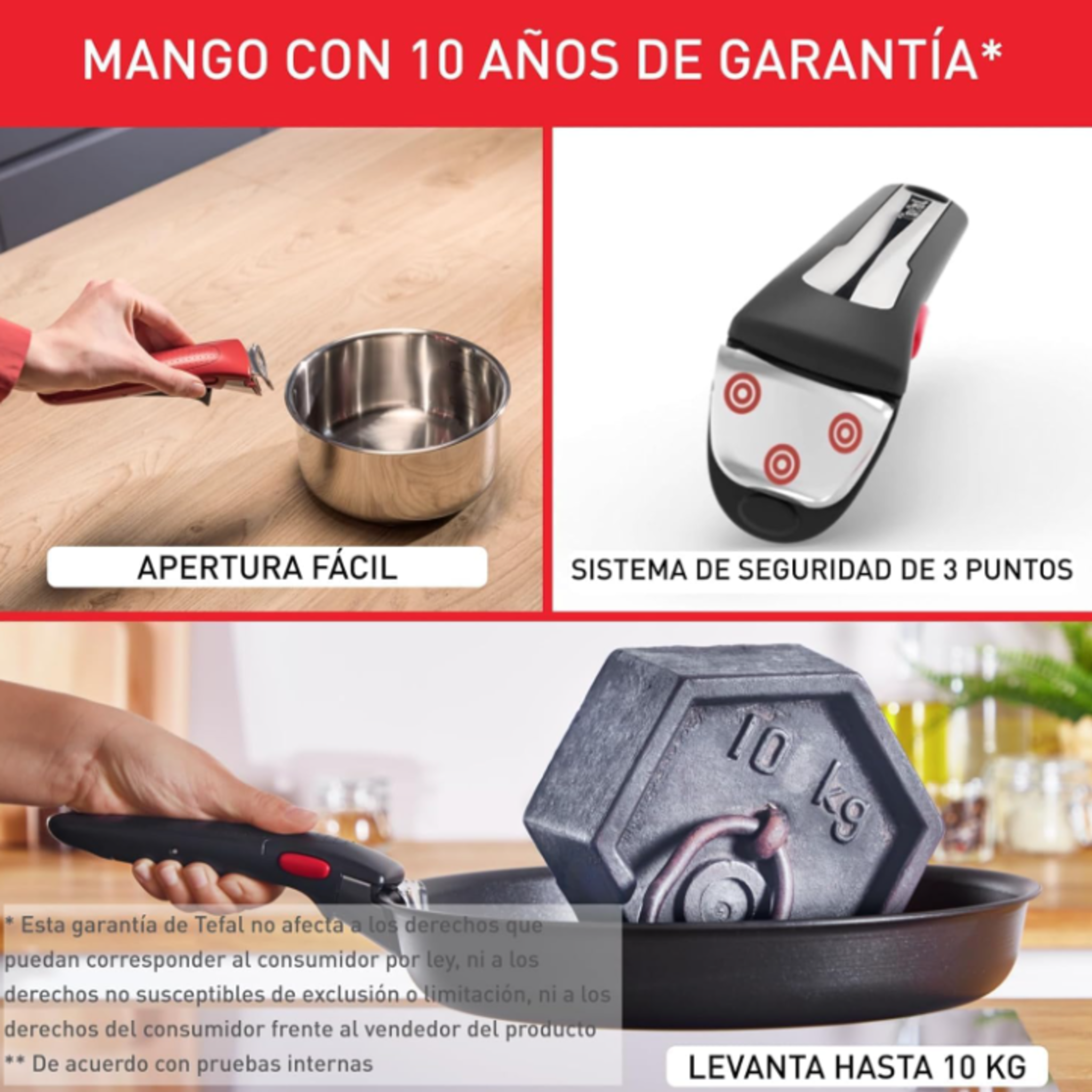 Set de Cocina Tefal Ingenio Emotion - 4 Piezas