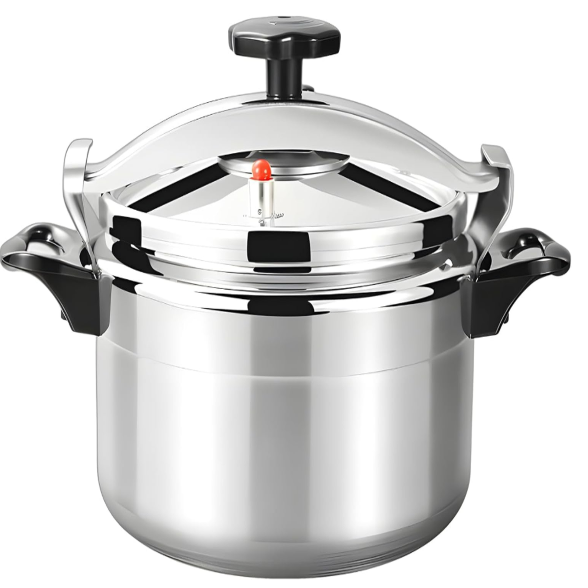 Forged aluminium pressure cooker, fast and safe cooking