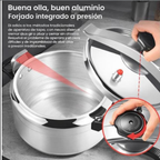 Olla a Presión de Aluminio Forjado - Cocción Rápida y Segura