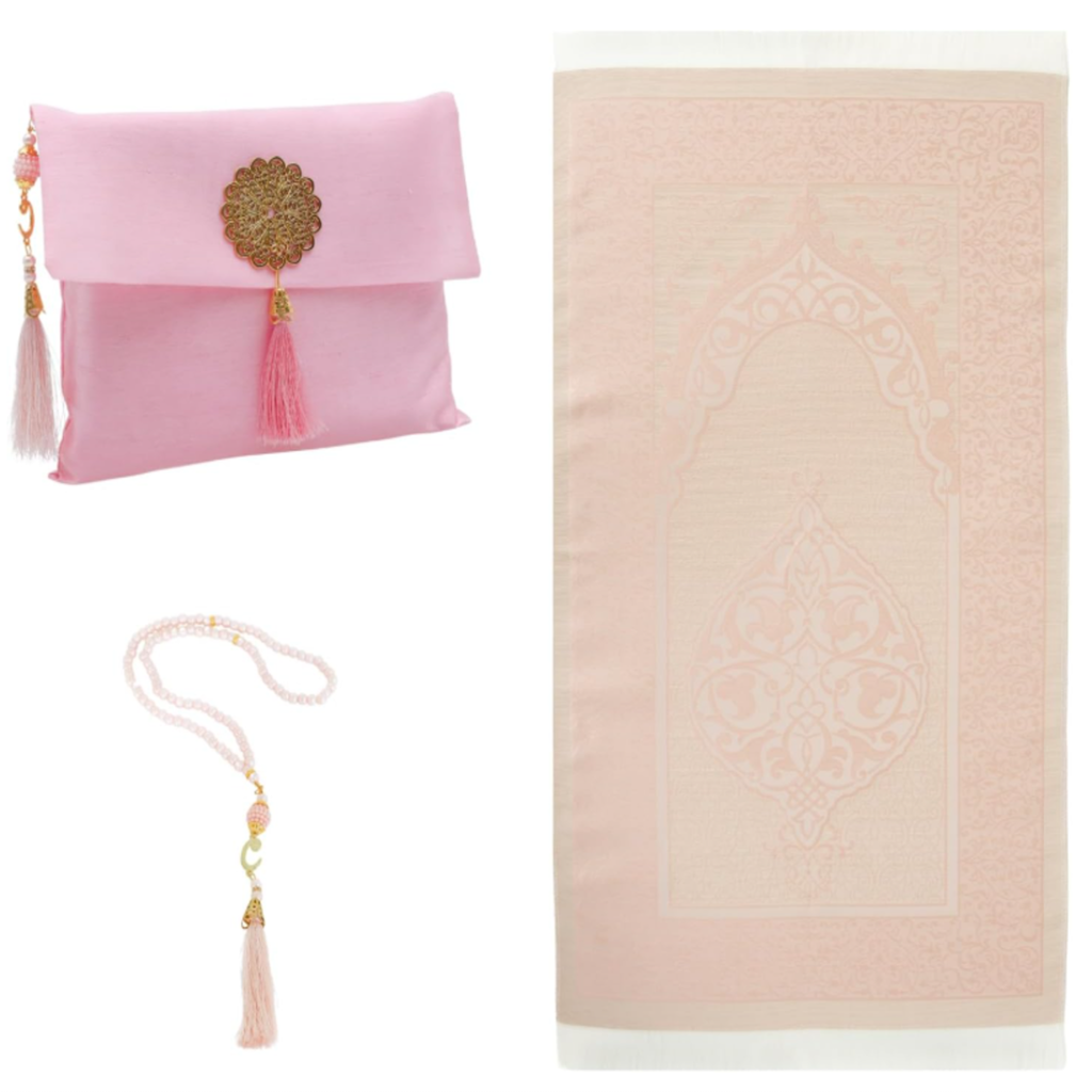 Set de Oración Islámico Premium - Alfombra + Bolso + Tasbih