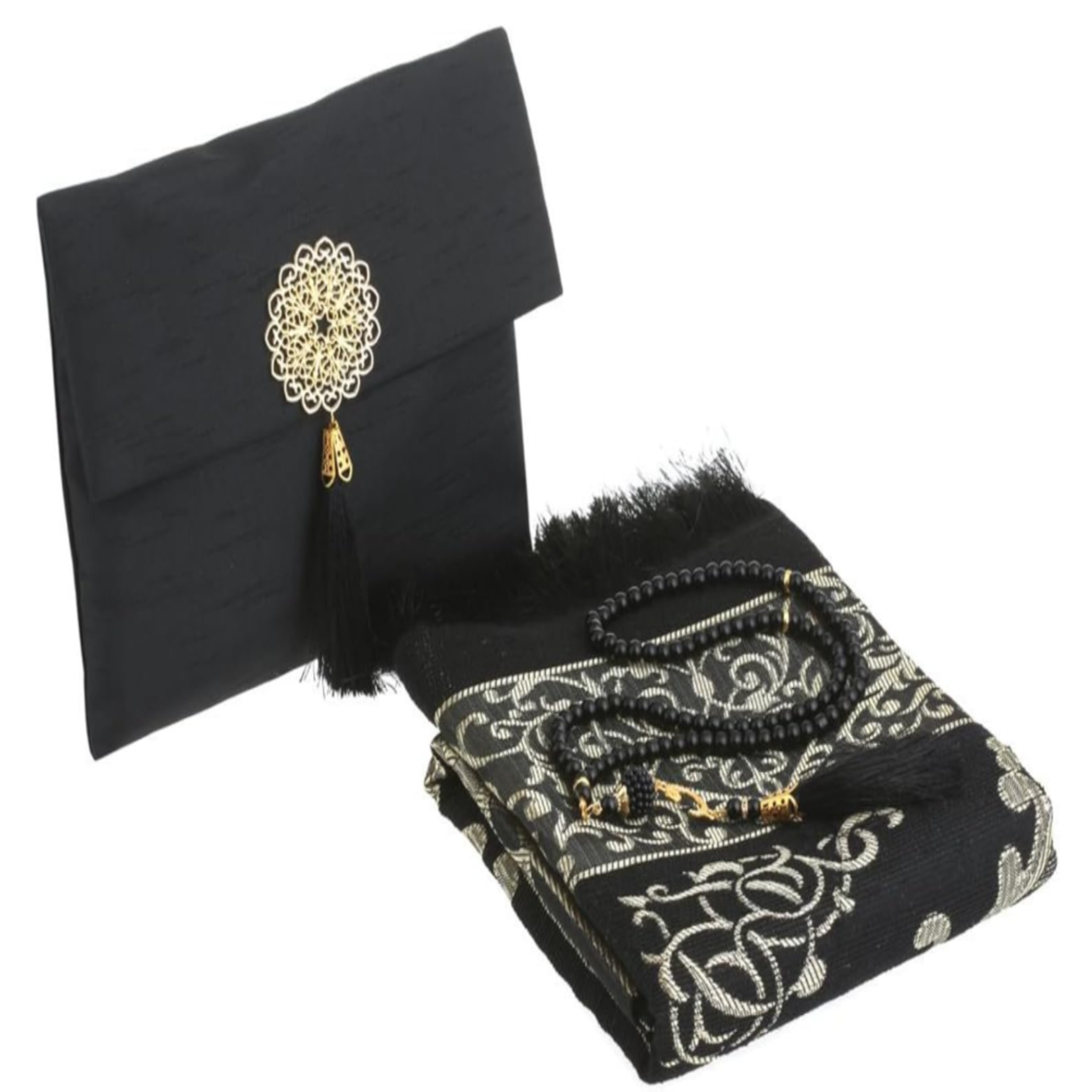 Set de Oración Islámico Premium - Alfombra + Bolso + Tasbih