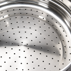 Recipiente superior perforado de la cuscusera de acero inoxidable