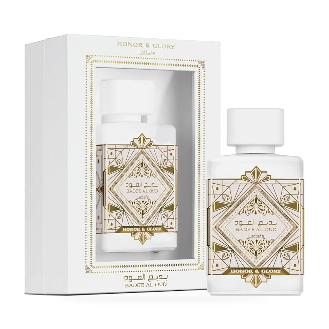 Badee Al Oud Honor & Glory (white) perfume by Lattafa, Eau de Parfum 100 ml – photo 2