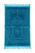 Alfombra de oración azul turquesa