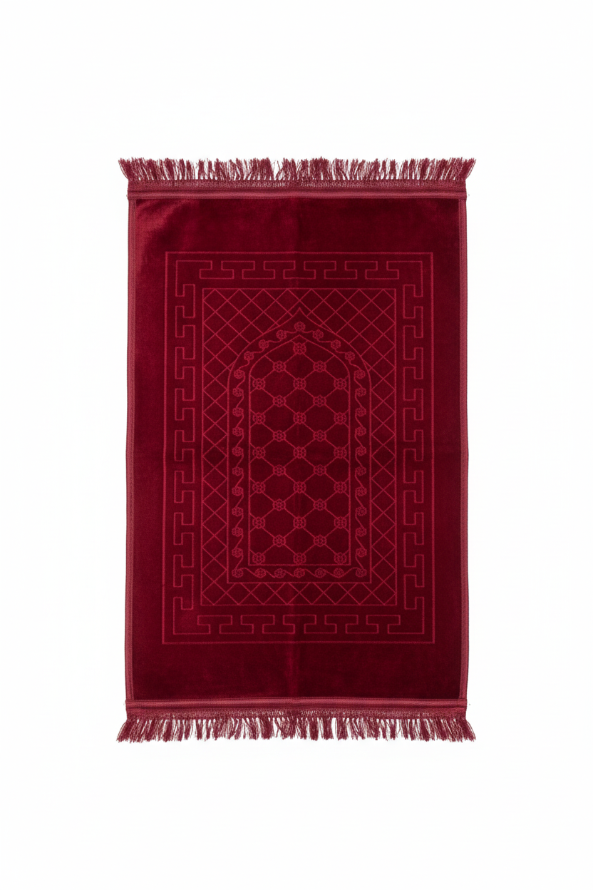 Alfombra de oración roja