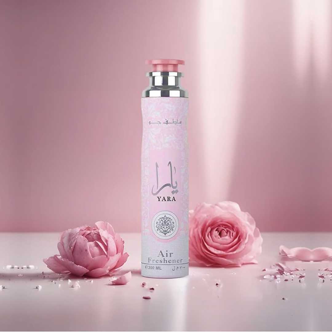 Yara air freshener by Lattafa with a sweet, vanilla and floral fragrance